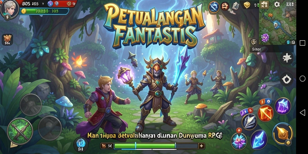 Tampilan gameplay menakjubkan dari game RPG 8055.