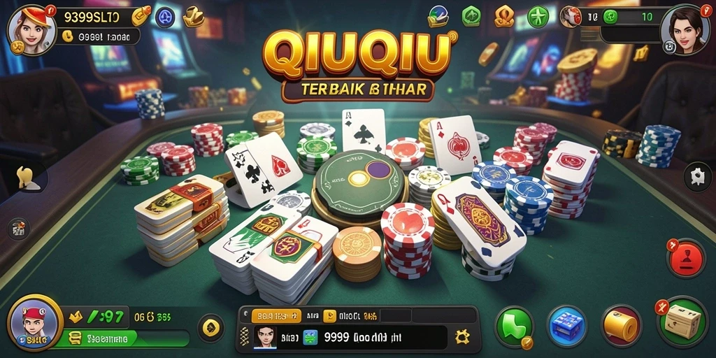 Screenshot gameplay menarik dari 9399SLOT menyajikan aksi QiuQiu.