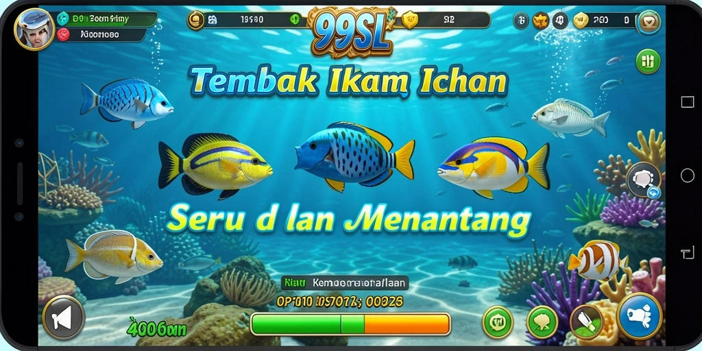 Gameplay seru Tembak Ikan di 99SL dengan grafis menawan.