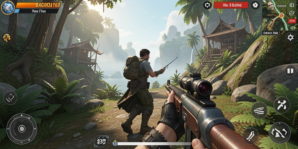 Screenshot utama BAGINDA168 menampilkan intensitas gameplay TPS yang mendebarkan.