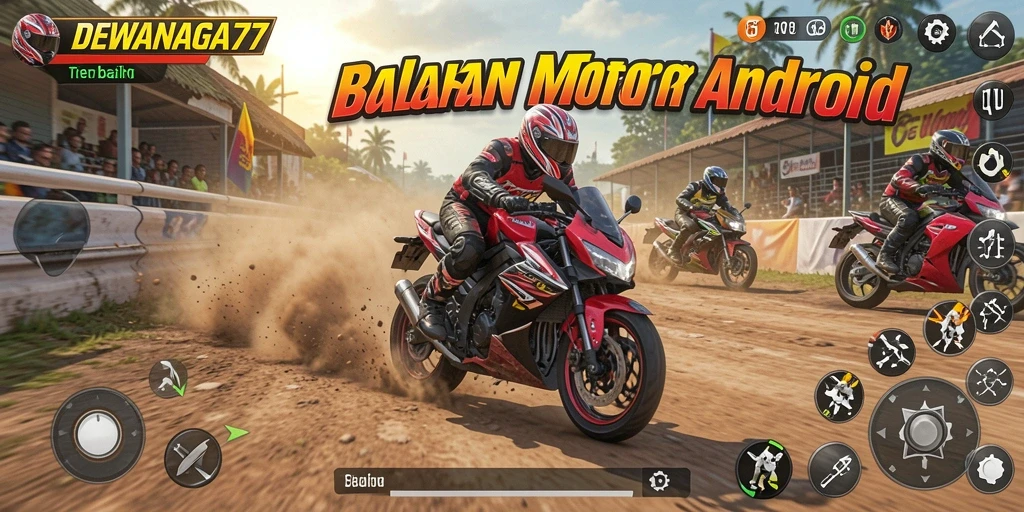 Gameplay seru dengan balapan motor yang menegangkan.