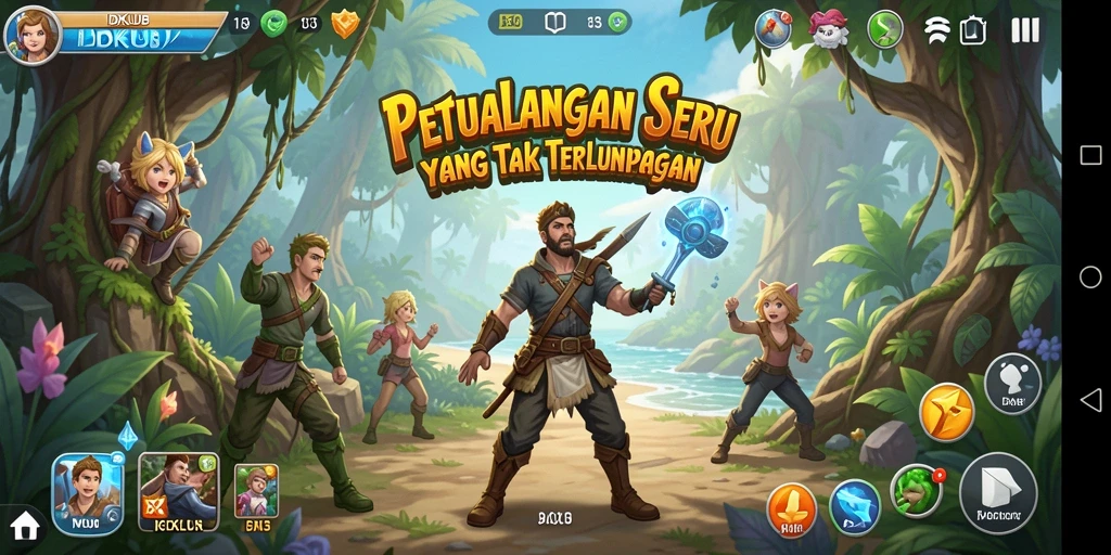Tampilan gameplay IDKLUB yang mendebarkan dengan petualangan seru.