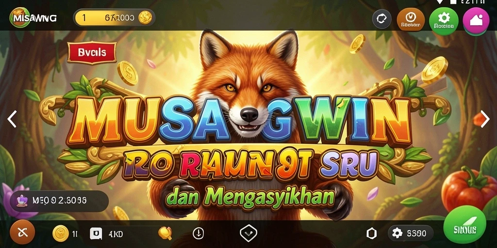 Tampilan gameplay MUSANGWIN yang mengasyikkan dan penuh warna.