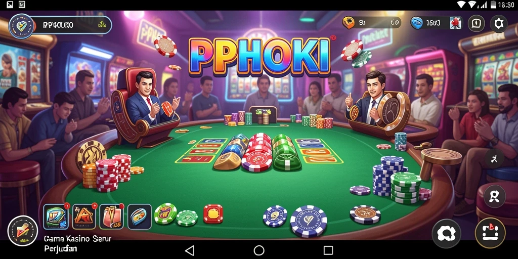 Tampilan gameplay kasino yang seru di PPHOKI.