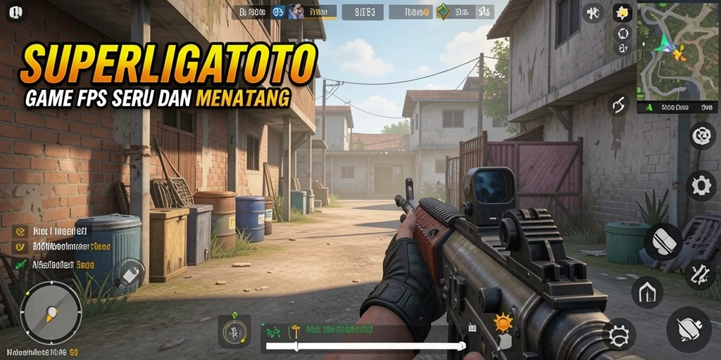 Screenshot menampilkan aksi epic dalam gameplay FPS.
