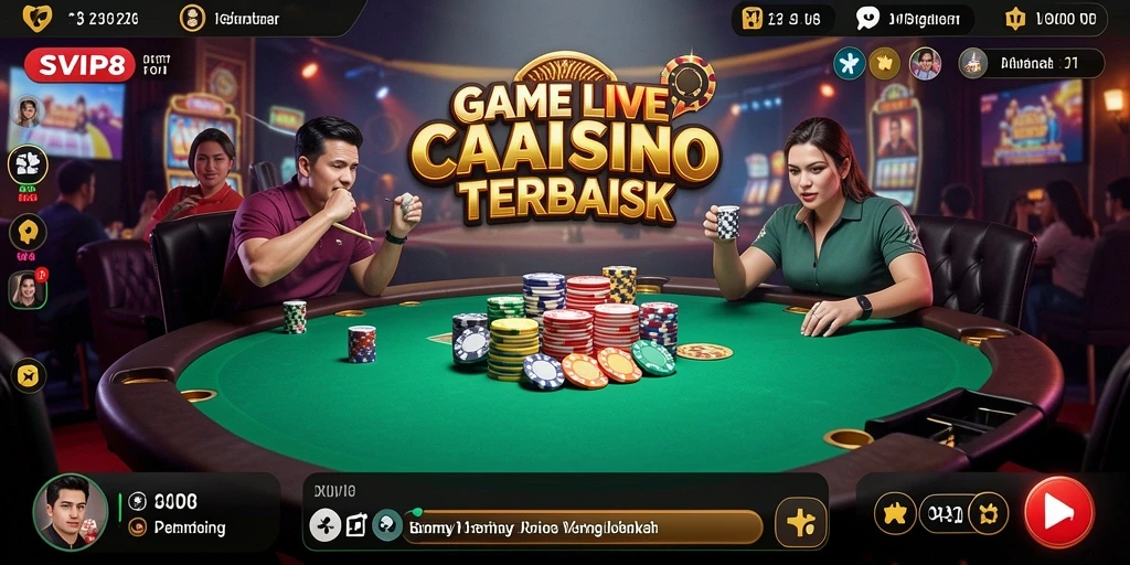 Tampilan gameplay Live Casino yang menarik di SVIP8.